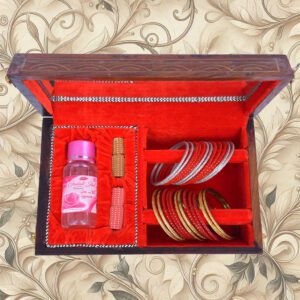 Exotic gift box | With bangles, 2 attar of 3 mL and Gulab jal/ Rose water